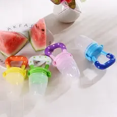 Chupeta Alimentadora Bebe Para Frutas Com Tampa  Kit Chupeta de Alimentação para Bebês, Frutas e Patês