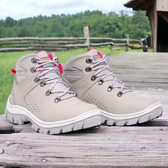 Bota Coturno Feminino EPI com C.A 48.067 Palmilha em Gel Solado Antiderrapante Trabalho