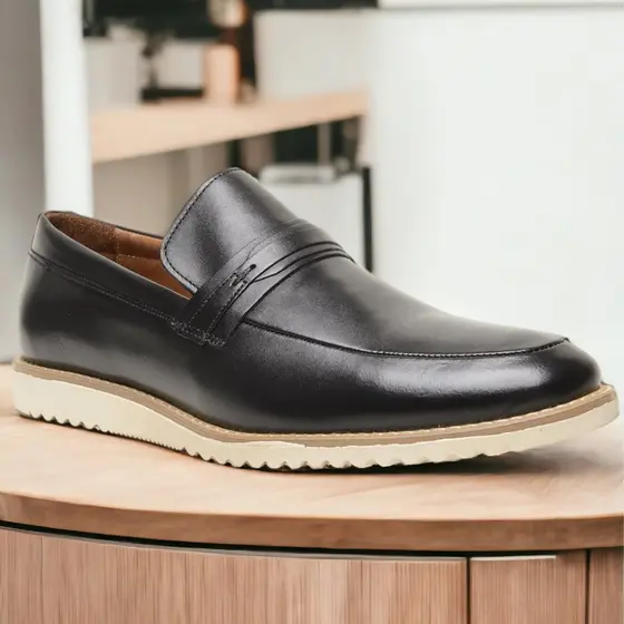 Sapato Masculino Couro Legítimo Mocassim Loafer Casual