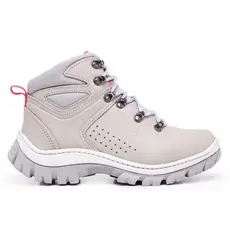 Bota Arizona Feminina Confort em Couro Legítimo Palmilha em Gel com C.A 48.067 Trilha Trekking Aventura Agro Trabalho
