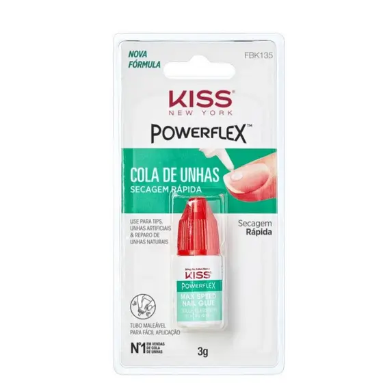 Cola para Unha Postiça Uso Profissional Secagem Rápida - Kiss New York