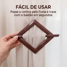 Par de Fivela abraçadeira de cortina losango em plástico cores diversas