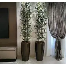 Planta Bambu artificial vertical 8 hastes 1mt/ o vaso não acompanha
