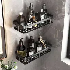 Prateleira Banheiro Shampoo, Organizador de Sabão Suporte Adesivo para Parede para Cozinha Banheiro