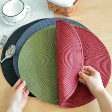 Kit 10 OU 20 pçs Jogo Americano de Mesa Sousplat Mesa Posta Jantar Decoração