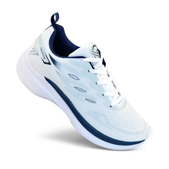 TENIS MASCULINO CORRIDA CAMINHADA TREINO LEVE FREEDOM BRANCO LANCAMENTO