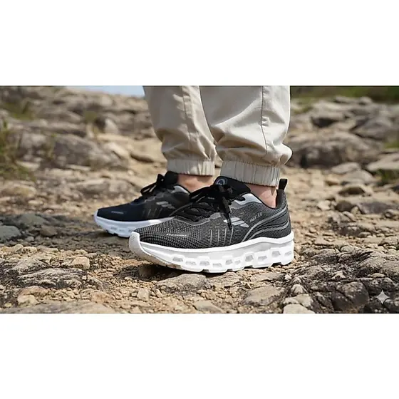 TENIS MASCULINO CORRIDA CAMINHADA TREINO LEVE FREEDOM SW PRETO PRATA CINZA PROMOCAO
