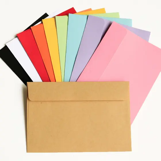 50x* Envelope Colorido Grande Tm : 160 X 220 Mm