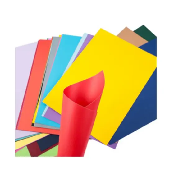 10x PAPEL COLOR SET GRANDE 46X65CM CORES VIBRANTES 120G
