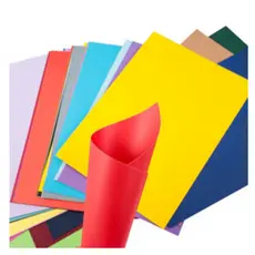 50x PAPEL COLOR SET GRANDE 46X65CM CORES VIBRANTES 120G