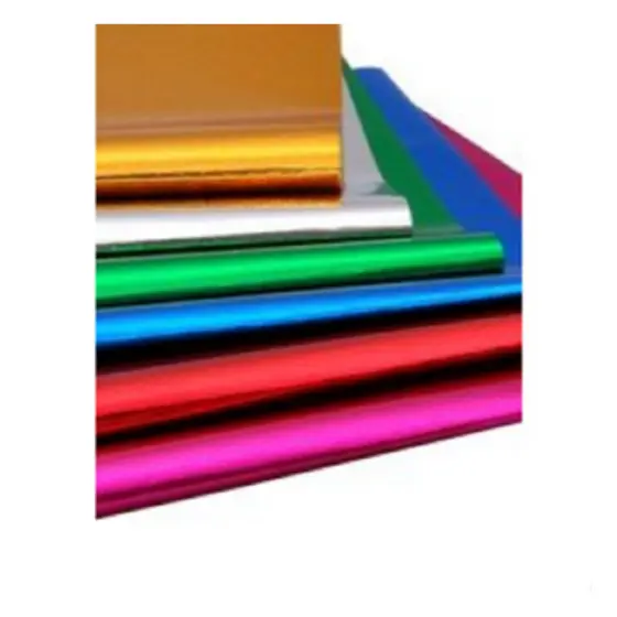 30x PAPEL LAMINADO CORES VIBRANTES 60X50CM ESPELHADO