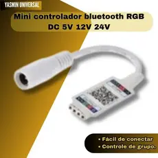 Mini controlador bluetooth RGB DC 5V 12V 24V controlador de música bluetooth para barra de luz LED