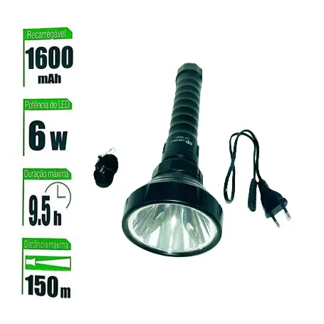 Lanterna Recarregável 1 Led Grande 110v 220v 959C Potente