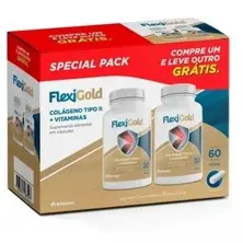 Herbamed FlexiGold Colágeno Tipo II + Vitaminas Special Pack Com 60 Cápsulas Cada