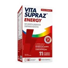 Vita Supraz Energy Suplemento Alimentar com 30 comprimidos União Quimica