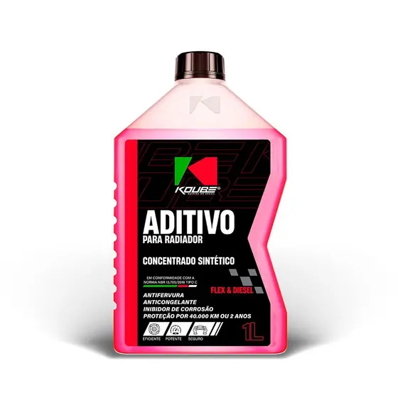 Aditivo para Radiador Concentrado Sintetico - 1L - Rosa