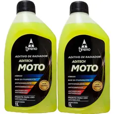 Kit Aditivo Fluido Radiador Para Moto Aditech Tirreno - 2 L