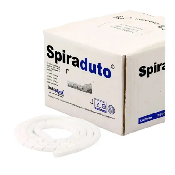 Elesys Organizador Fios E Cabos Espiral Spiraduto 5/16 - 20 Metros Elesys Produto Novo Envio Rápido Garantia 30 Dias