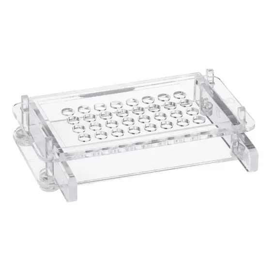 Encapsuladora Manual de Acrílico 32 Furos Nº 4 - Para Cápsulas (Pó e Líquido)