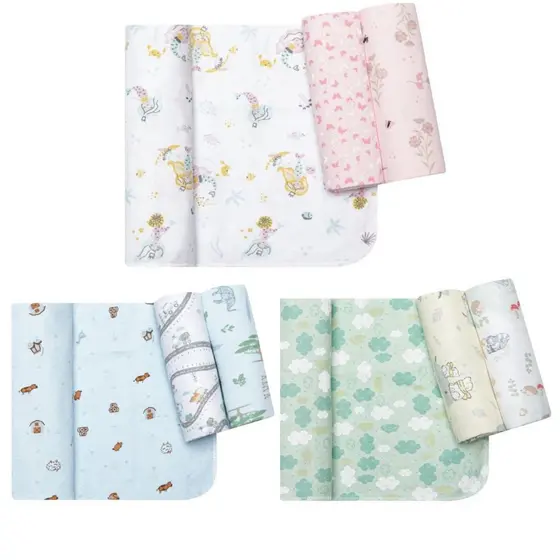 Kit Manta Cueiro Flanelado Papi 100cm x 80 Cm OU 80 x 50 cm 03 Unidades