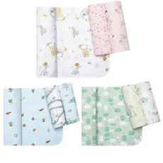 Kit Manta Cueiro Flanelado Papi 100cm x 80 Cm OU 80 x 50 cm 03 Unidades