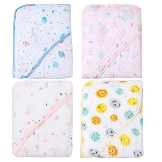 Toalha de Banho Fralda Soft com Capuz para Bebê  OU  Kit com 2 Toalhas