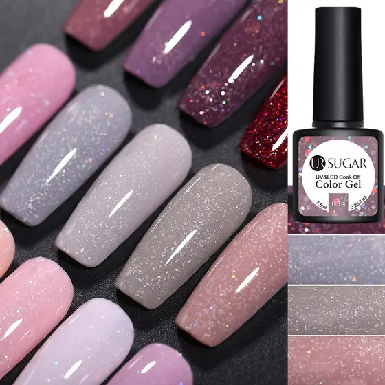 UR SUGAR 7,5ml Glitter UV Gel De Esmalte Sequins De Polimento Verniz De Unhas