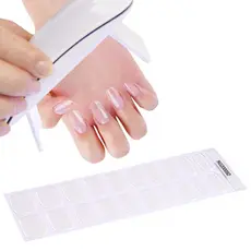 1 Tiras De Unha De Gel Semicurado Deslizantes Adesivo À Prova D'água De Longa Duração Cobertura Total Stcikers UV Lamp Necessidade
