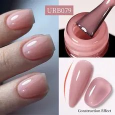 UR SUGAR 2 Em 1 Base De Borracha Gel Polonês Nude Marrom Manicure Soak Off UV LED Nail Art