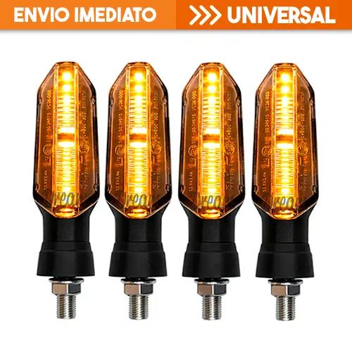 Piscas Seta de Led Moto Kit 2 ou 4 CB300 Fazer Titan 150 Bros XRE190 Fan 125