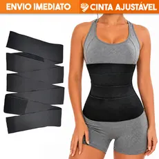 Cinta Faixa Modeladora Abdominal Alta Compressão 3m e 5m Redutora de Medidas Ajustável Pós Parto