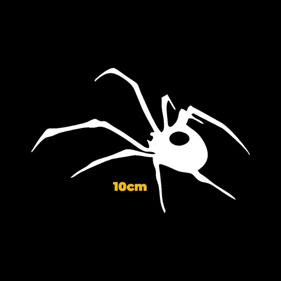 Adesivo Aranha Corte a Laser Decall Para Moto e Carro Capacete 10cm, Vinil Para Alta Durabilidade