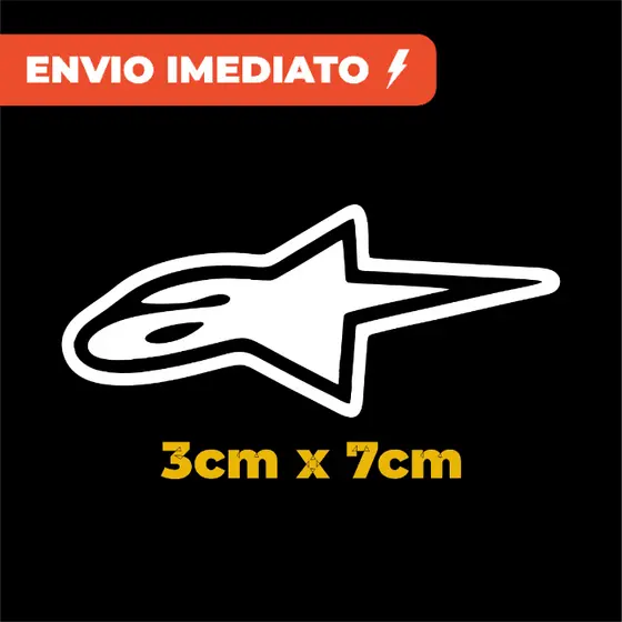 Adesivos Originais Alpinestar alta durabilidade e qualidade