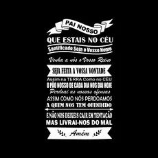 frase em adesivo pai nosso para decorar seu carro sala quarto! de alta durabilidade e qualidade