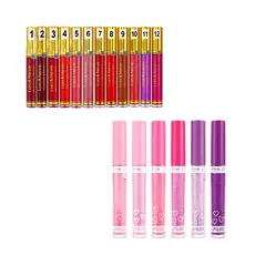 Lip Gloss Brilho Labial Glitter Pink 21 OU Gloss Labial Com Cor Lua & Neve - Escolha o seu