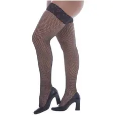 Meia 7/8 Arrastão com Renda Preta