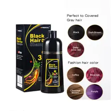Meidu One Black Hair Dye /Shampoo One Wash Color Branco a Preto Boutique Planta Creme de Tintura de Cabelo Bubble 500ML