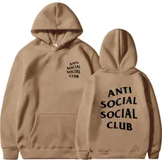 Moletom Estampado Anti Social Blusão Várias Cores Modelo Canguru