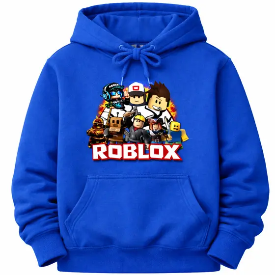 Moletom Infantil Estilo Roblox Gamer Battle Royale Blusa Canguru Com Capuz