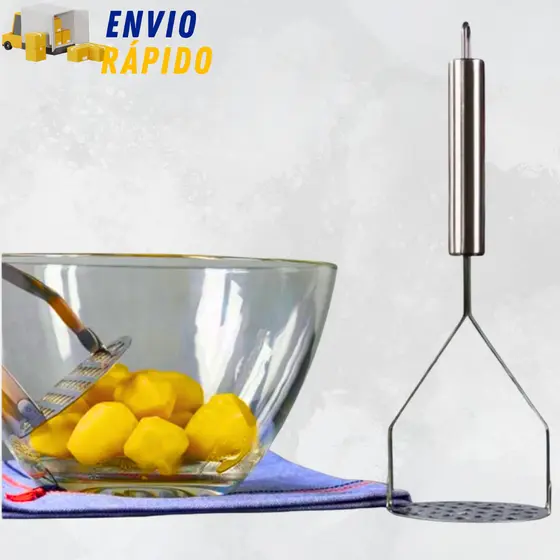 Amassador de Batatas Legumes Espremedor Aço Inox Redondo