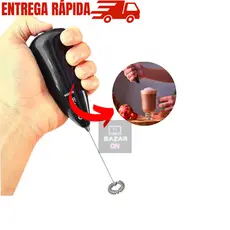 Mini Mixer Misturador de Bebidas Portátil a Pilha