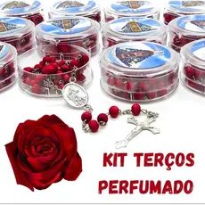 Terço Perfumado Com Cheiros De Rosas Nossa Senhora Aparecida, OTIMA QUALIDADE,Lindo