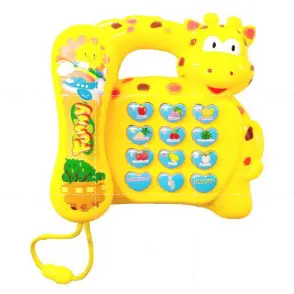 Telefone musical de girafa bebê brinquedo piano infantil
