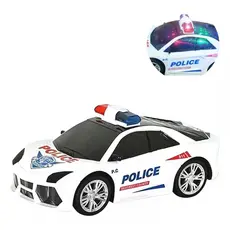 Brinquedo Carrinho Policia Musical Infantil Radical Bate e Volta Som e Luzes