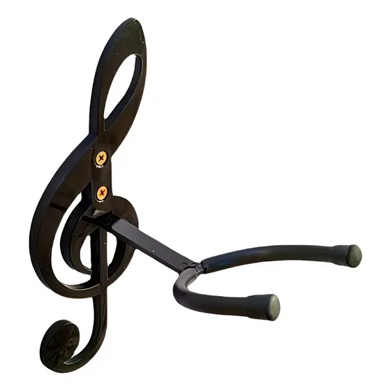 Suporte de Parede Fixo para Violão Guitarra Ukulele Cavaco Clave de sol