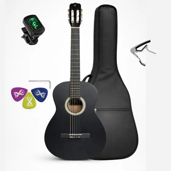 Violão Alpha classico com bag capotraste palheta e afinador digital