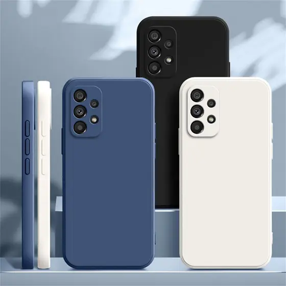 Capa De Telefone De Silicone Original Para Samsung A32 A42 A52 A52S A72 A13 A23 A33 A53 A73 A14 A24 A34 A54 5G Câmera Pr