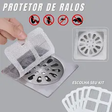 Kit Protetor de Ralo Tela Adesiva Descartável Para Sujeira e Insetos