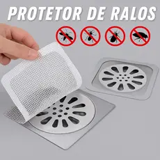 Kit com 12 Telas Protetor de Ralos Adesivos Descartáveis protege sujeiras, fios de cabelos e insetos