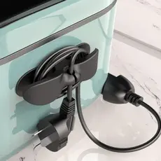 Kit 4 Organizadores De Fios plastico suporte de cabo para casa armazenamento de mixer liquidificador